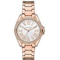 Michael Kors Kacie 3-Hand Rose Gold-Tone Stainless Steel Watch