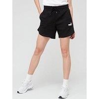 PUMA ESS 5"" High Waist Shorts TR Shorts, Women, Black, M