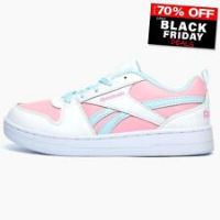 Reebok Baby Girls Royal Prime 2 Sneakers, FTWR White/Pink Glow/Glass Blue, 2 UK Child