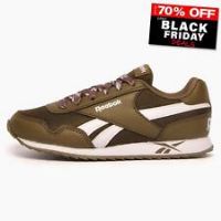 Reebok Royal CL Jog 3.0 Junior Kids Childs Casual Sporty Fashion Trainers Khaki