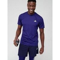 adidas Train Essentials Training T-Shirt Men (Pack of 1) Dark Blue/White