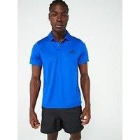 Adidas Mens Train Essentials Polo Top - Blue