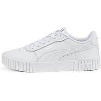 Puma Women/'s Carina 2.0 Sneaker, Puma White Puma White Puma Silver, 3 UK