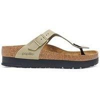 Birkenstock Papillio Gizeh Platform Flex Lenb Eucalyptus - Green