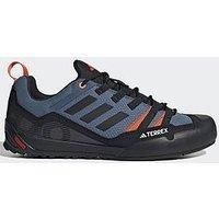 adidas Unisex Terrex Swift Solo 2.0 Hiking Shoes, Wonder Steel/Core Black/Orange, 7 UK