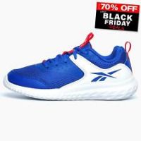 Reebok Boy/'s Rush Runner 4.0 Sneaker, Vector Blue Vector Red Footwear White, 3.5 UK