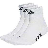 adidas Performance Cushioned Mid-cut Socks 3 Pairs Unisex Adult Socks