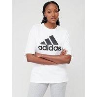 Adidas Sportswear Essentials Big Logo Boyfriend T-Shirt - White/Black