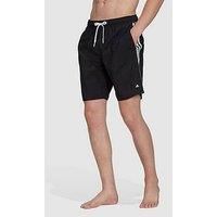 Adidas Sportswear 3-Stripes Clx Swim Shorts - Black/White