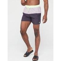 Adidas Men'S Colourblock Clx Swim Shorts - Black