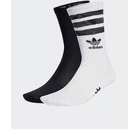 Adidas Originals Unisex Camoflage Crew Socks - 2 Pack - Black/White