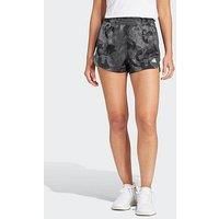 adidas Women Pacer Essentials Aop Flower Tie-Dye Knit Short Shorts, XL