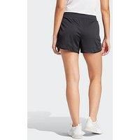 Adidas Womens Training Pacer Knit High Wait Shorts - Black