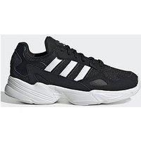 Adidas Originals Kids Unisex Falcon Elastic Trainers - Black/White