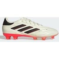 adidas COPA Pure 2 Pro FG Solar Energy Football Shoes, White-black-red, 6.5 UK