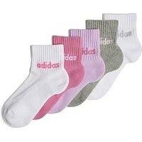 Adidas Sportswear Kids 5 Pack Linear Ankle Socks - Multi