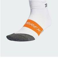 Adidas Terrex Heat.Rdy Trail Running Speed Ankle Socks - White