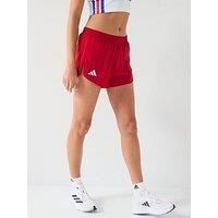 Adidas Womens Running Adizero Shorts - Red