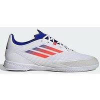 adidas F50 League Football Boots Indoor, Cloud White/Solar Red/Lucid Blue, 8.5 UK