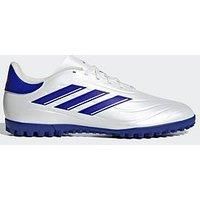 adidas COPA Pure II Club Football Boots Turf Shoes, Footwear White/Lucid Blue/Solar RED, 9 UK