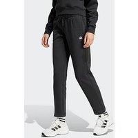 adidas Women/'s Essentials Small Logo Feel Cozy Open Hem Pant, L Black