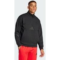 Adidas Z.N.E. Quarter-Zip Sweatshirt - Black