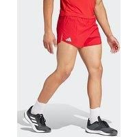 Adidas Mens Running Adizero Shorts - Red