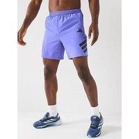 adidas Icon 3-Stripes Shorts, Recycled Polyester, Blue