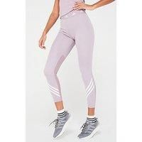 adidas Women/'s Techfit 3-Stripes Leggings, Preloved Fig, XS