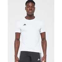 adidas Adizero Essentials Running Mens T-Shirt Breathable White