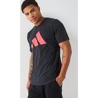 Adidas Mens Train Essentials Logo T-Shirt - Black