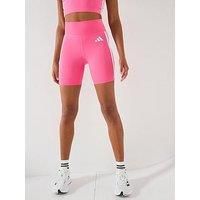 adidas Female Optime Essentials 3Stripes Short Leggings XS 5 inch