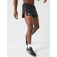 adidas Adizero Essentials Mens Split Running Shorts Black Lightweight Lined Run