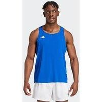 Adidas Mens Running Adizero Vest - Blue