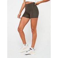 Adidas Womens Training Optime 4 Inch Shorts - Khaki