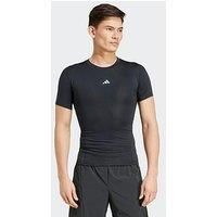 adidas Men/'s TECHFIT TRAINING T-SHIRT, S Black