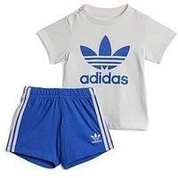 Adidas Originals Infant Unisex Short Tee Set - Blue/White