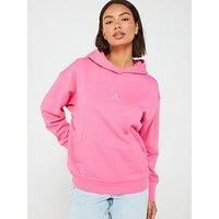 Adidas Sportswear Womens All Season French Terry Hoodie - Pink