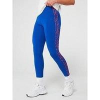 Adidas Sportswear Womens Animal 3 Stripe Legging - Blue