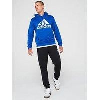 Adidas Sportswear Mens French Terry Hooded Tracksuit - Blue