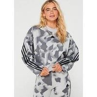 Adidas Sportswear Womens Future Icons 3 Stripe Crew Sweat - Grey