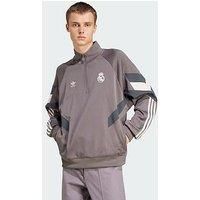 Adidas Real Madrid Originals Half-Zip Crew Sweatshirt