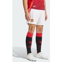 Adidas Manchester United Mens 24/25 Home Stadium Shorts - White