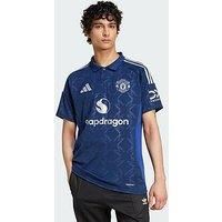 Adidas Manchester United Mens 24/25 Away Stadium Replica Shirt -Navy