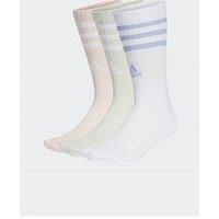 adidas Unisex 3STRIPES CUSHIONED SPORTSWEAR CREW SOCKS 3 PAIR PACK, 11-12.5