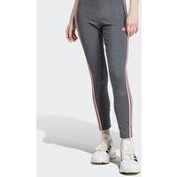 Adidas Sportswear Womens 3 Stripe High Waisted Legging - Dark Grey