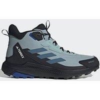 Adidas Terrex Mens Anylander Rain Ready Waterproof Hiking Boots - Grey / Blue - Grey/Steel/Blue