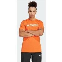 adidas Men/'s Terrex Multi Climacool Logo Tech T-Shirt, Semi Impact Orange, M