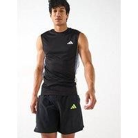 Adidas Mens Train Essentials Colour Block Tank - Black