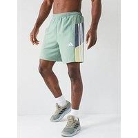 Adidas Men'S Train Essentials Colour Block Shorts - Silver Green